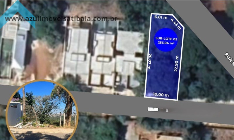 Terreno a venda em Atibaia, Jardim Santo Antonio, bairro em expansão, atras hotel bourbon 256,04m²