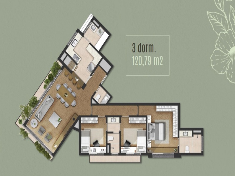 Apartamento, 3 quartos, 121 m² - Foto 10