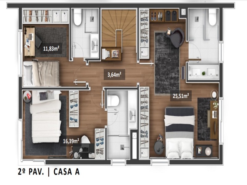 Casa de Condomínio à venda com 3 quartos, 214m² - Foto 11