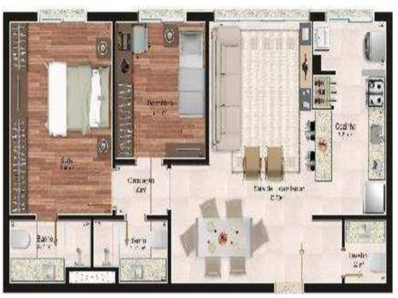 Apartamento, 2 quartos, 72 m² - Foto 14