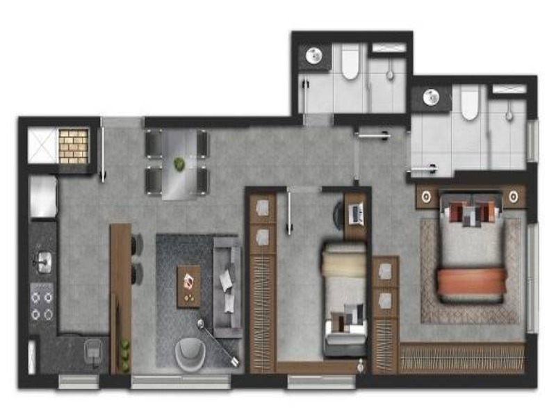 Apartamento à venda com 2 quartos, 56m² - Foto 12