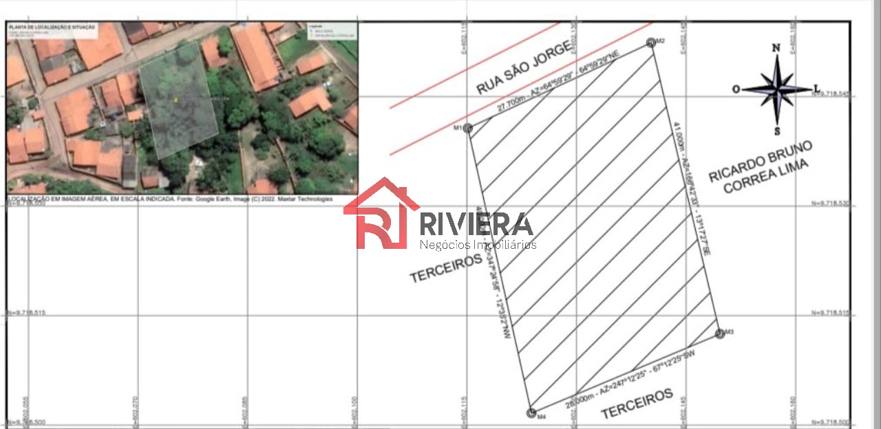 Terreno para alugar, 1107m² - Foto 1