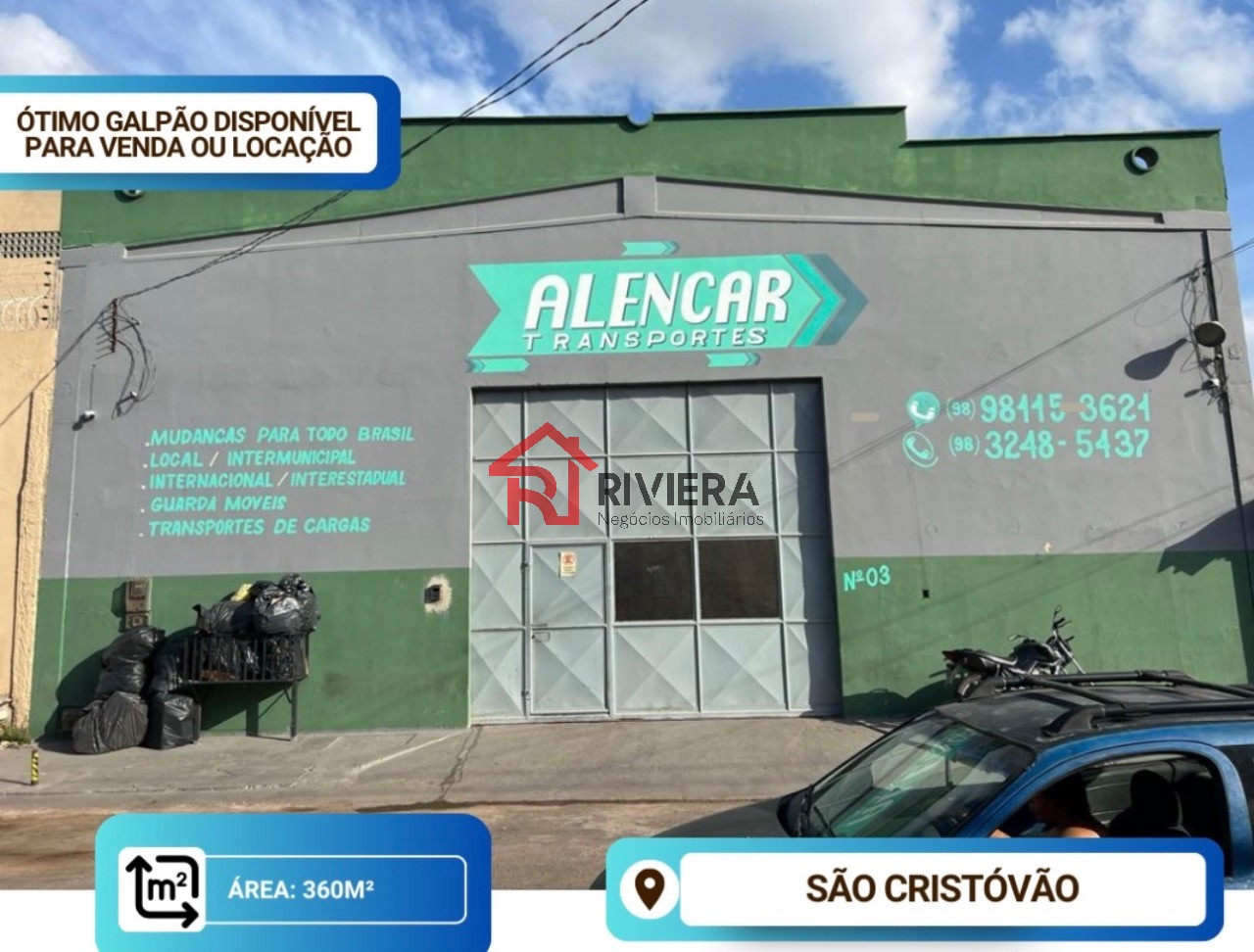 Depósito-Galpão-Armazém à venda e aluguel, 360m² - Foto 1