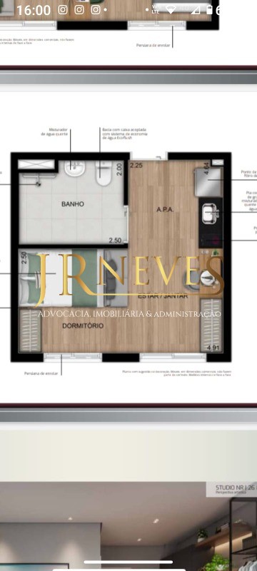 Apartamento à venda com 1 quarto, 27m² - Foto 7