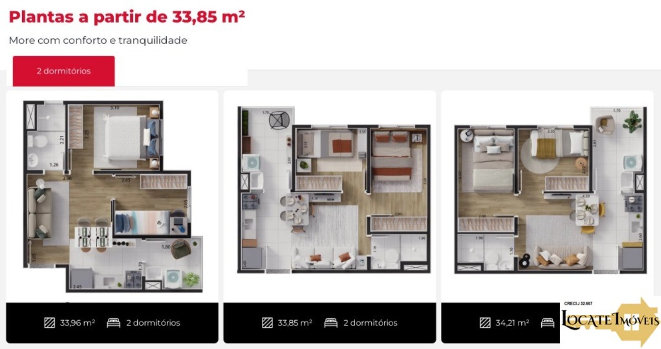 Apartamento à venda com 2 quartos, 33m² - Foto 9