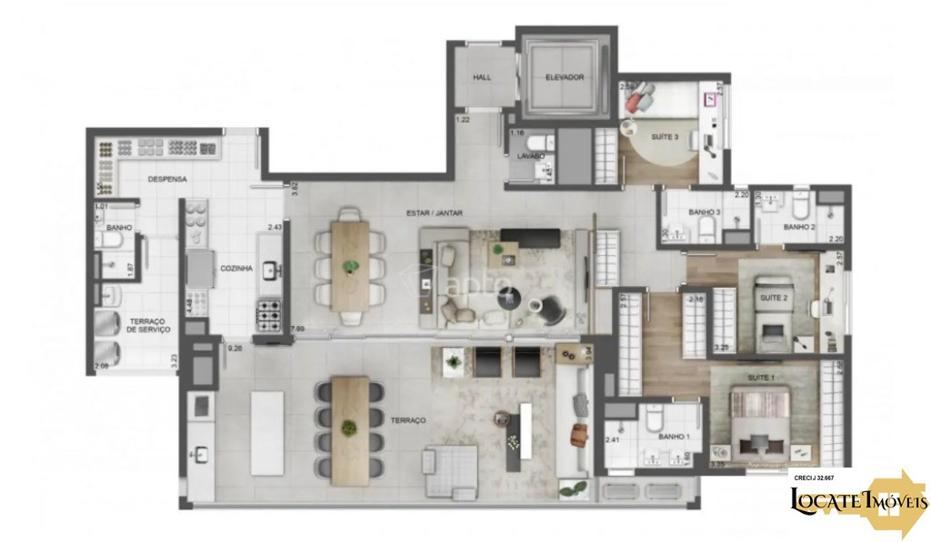 Apartamento, 3 quartos, 165 m² - Foto 28