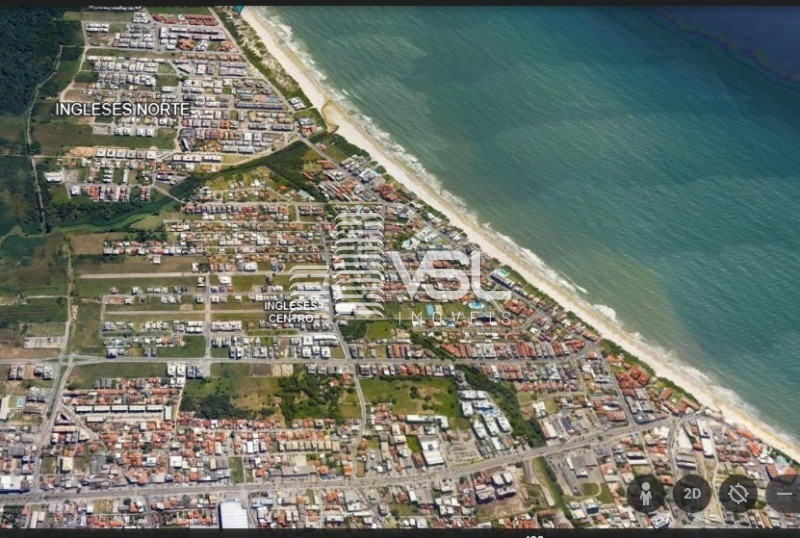 Terreno com 1.440 m² de frente para o Mar, Bairro INGLESES