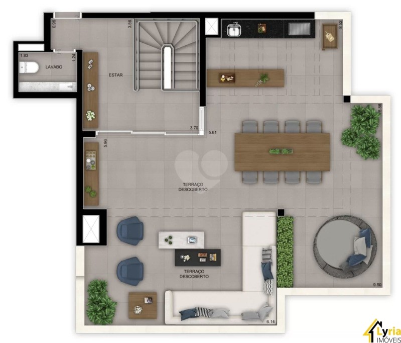 Apartamento à venda com 3 quartos, 237m² - Foto 3