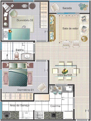 Apartamento para alugar com 2 quartos, 68m² - Foto 4