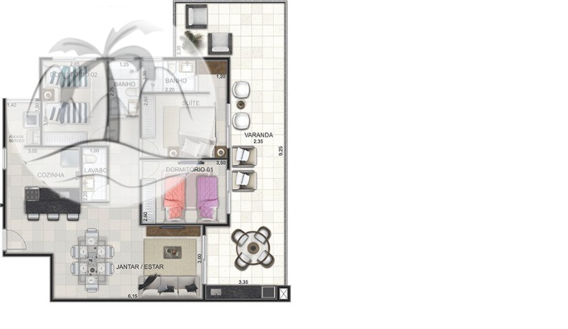 Apartamento à venda com 2 quartos, 86m² - Foto 35