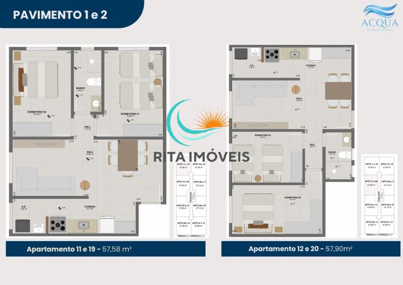 Apartamento à venda com 2 quartos, 57m² - Foto 6