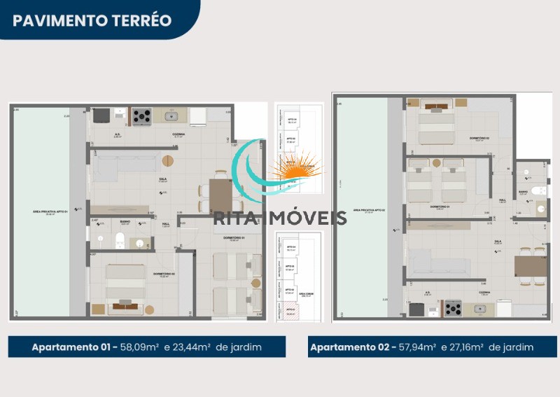 Apartamento à venda com 2 quartos, 57m² - Foto 12