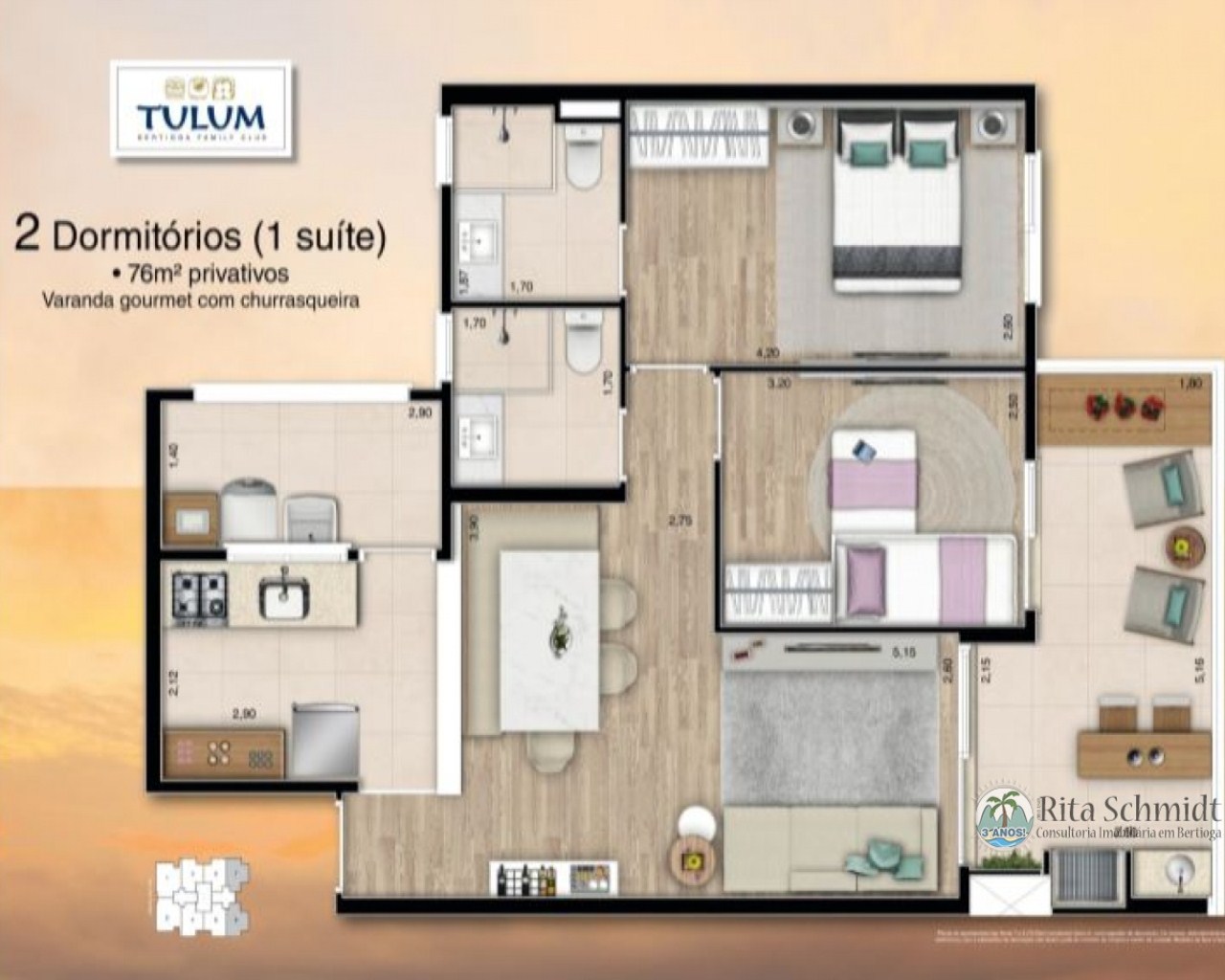 Apartamento à venda com 2 quartos, 78m² - Foto 18