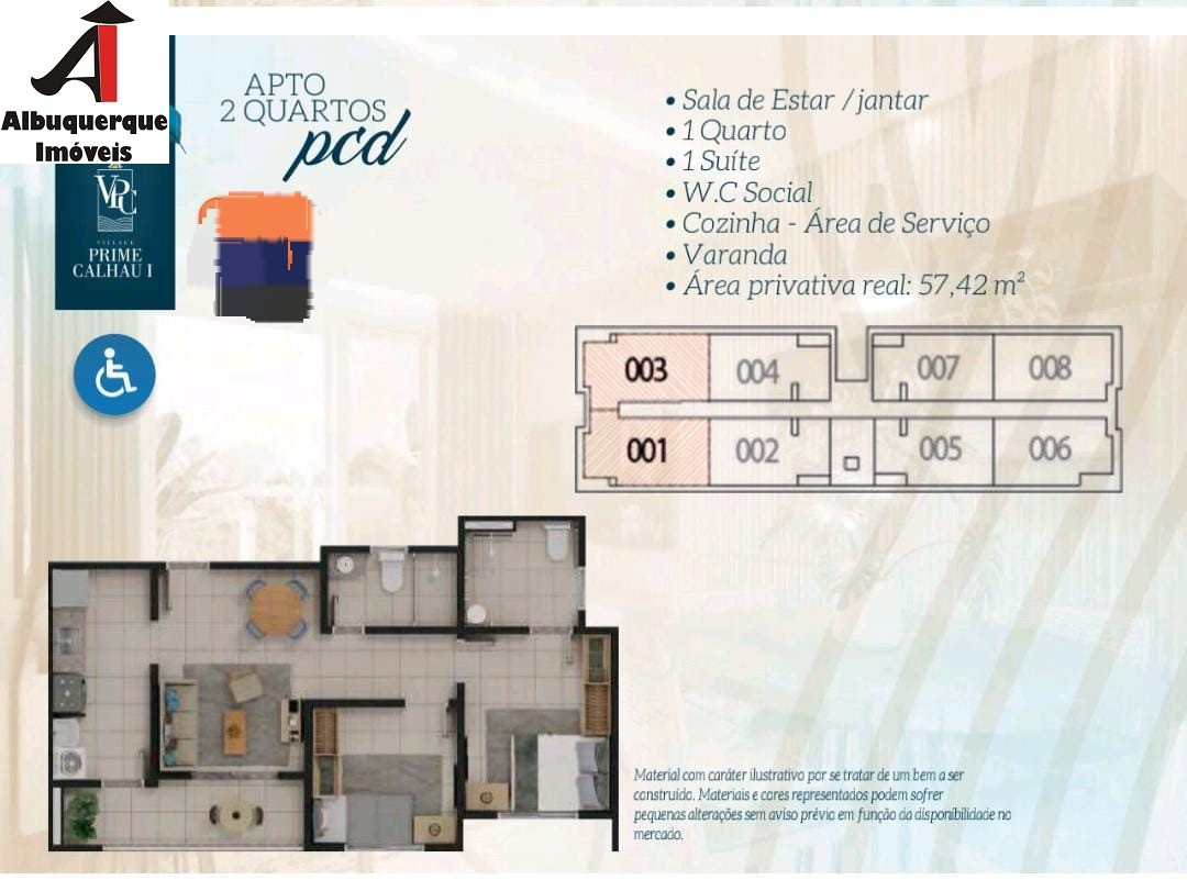 Apartamento à venda com 2 quartos, 52m² - Foto 3