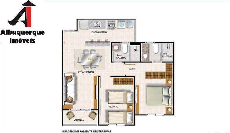 Apartamento à venda com 2 quartos, 53m² - Foto 4