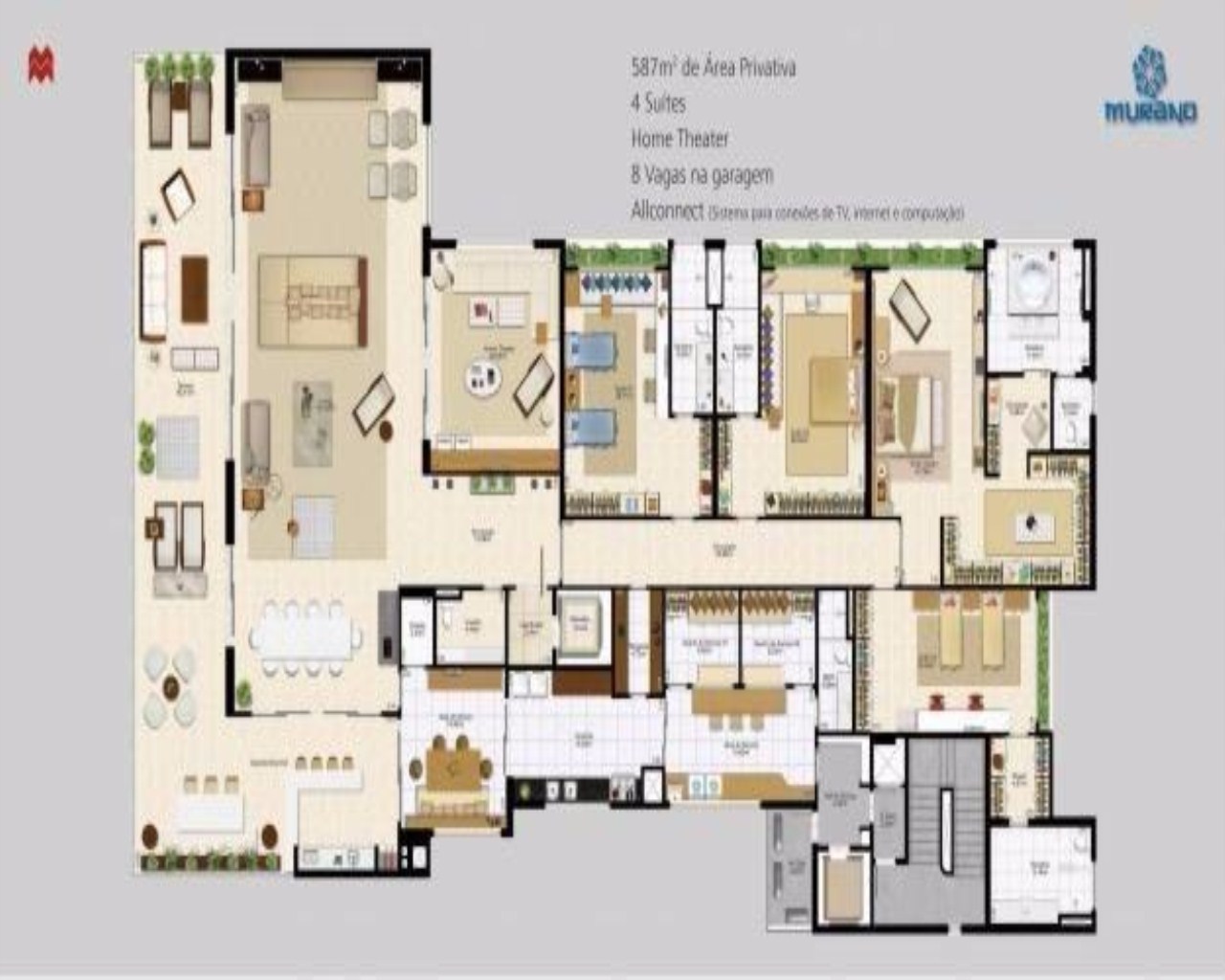 Apartamento à venda com 4 quartos, 587m² - Foto 11