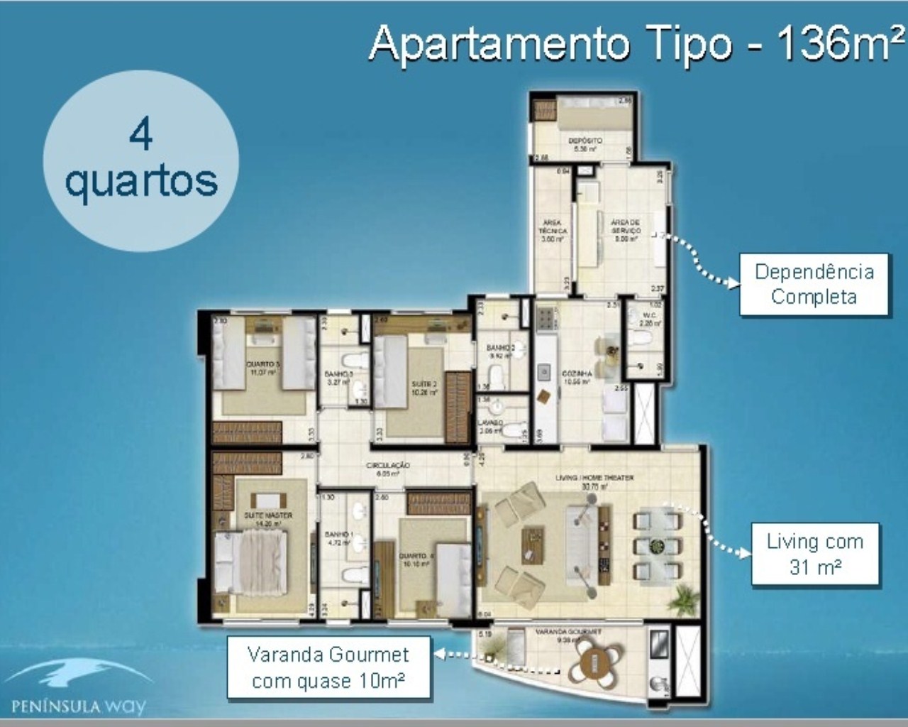 Apartamento à venda com 4 quartos, 161m² - Foto 12