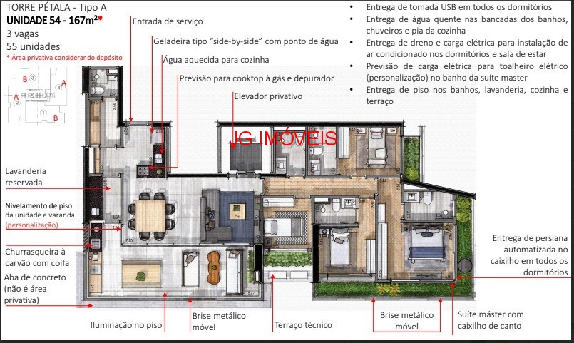 Apartamento à venda com 4 quartos, 167m² - Foto 35