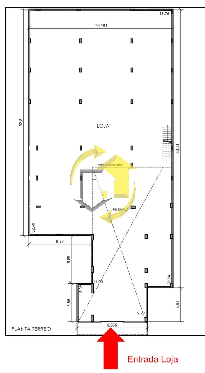 Loja-Salão à venda e aluguel, 1328m² - Foto 4