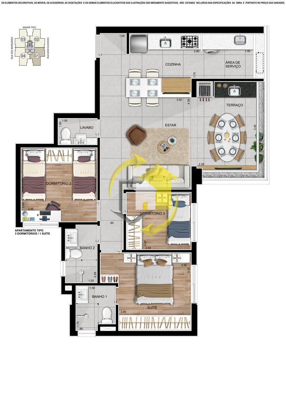 Apartamento à venda com 2 quartos, 80m² - Foto 20