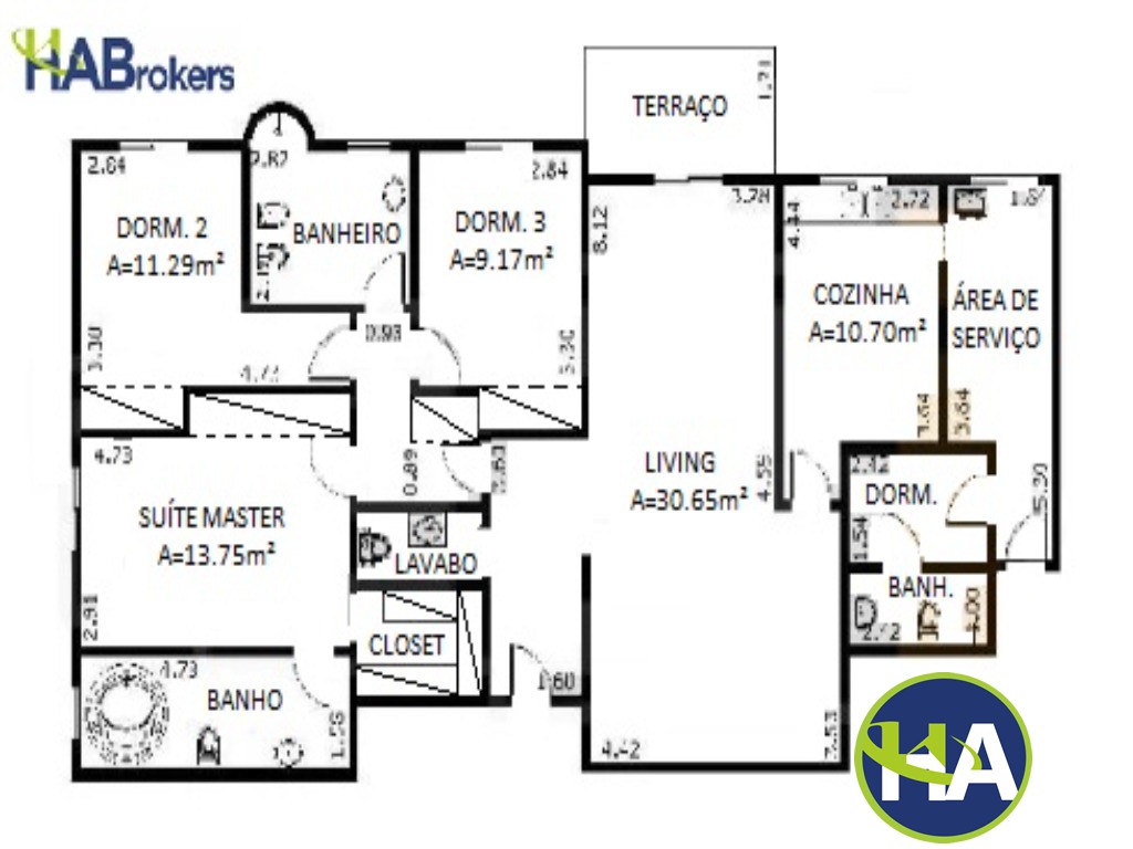 Apartamento, 3 quartos, 134 m² - Foto 2