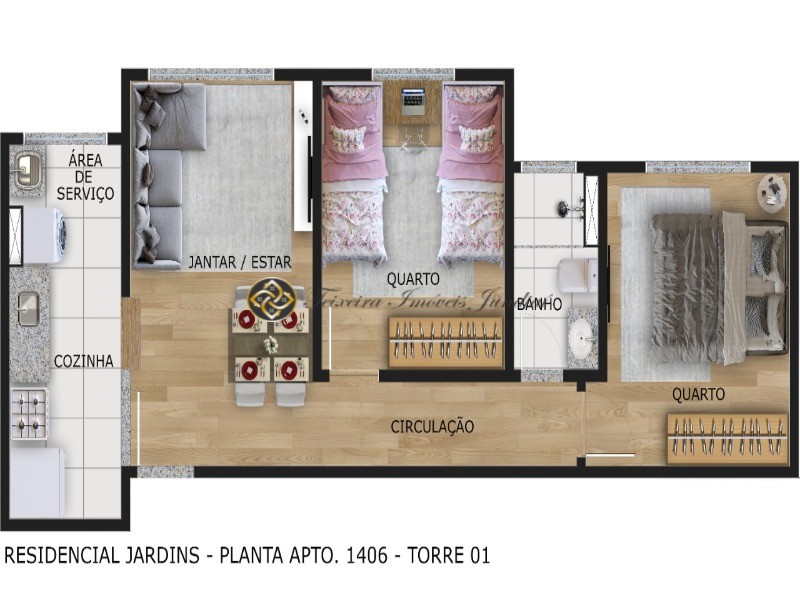 Apartamento à venda com 2 quartos, 44m² - Foto 14