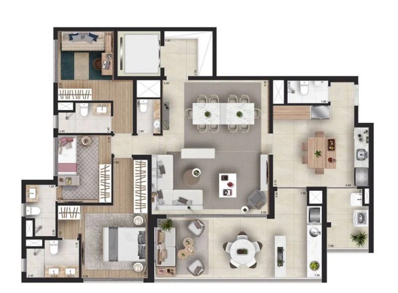 Apartamento à venda com 4 quartos, 157m² - Foto 13