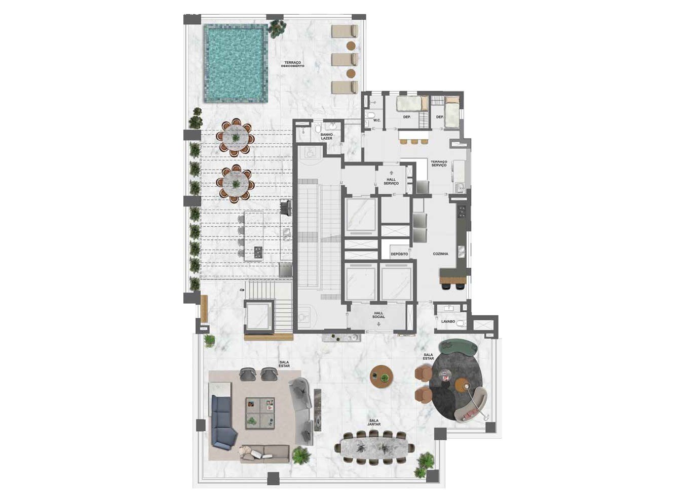 Cobertura à venda com 4 quartos, 688m² - Foto 14