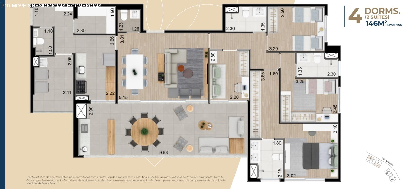 Apartamento à venda com 4 quartos, 146m² - Foto 21