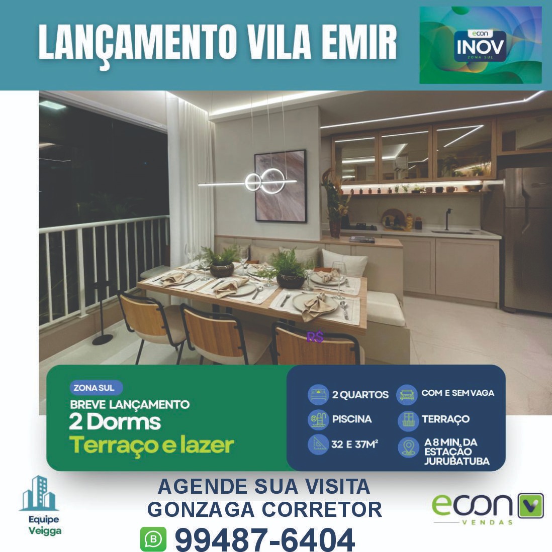 Apartamento, 2 quartos, 32 m² - Foto 2