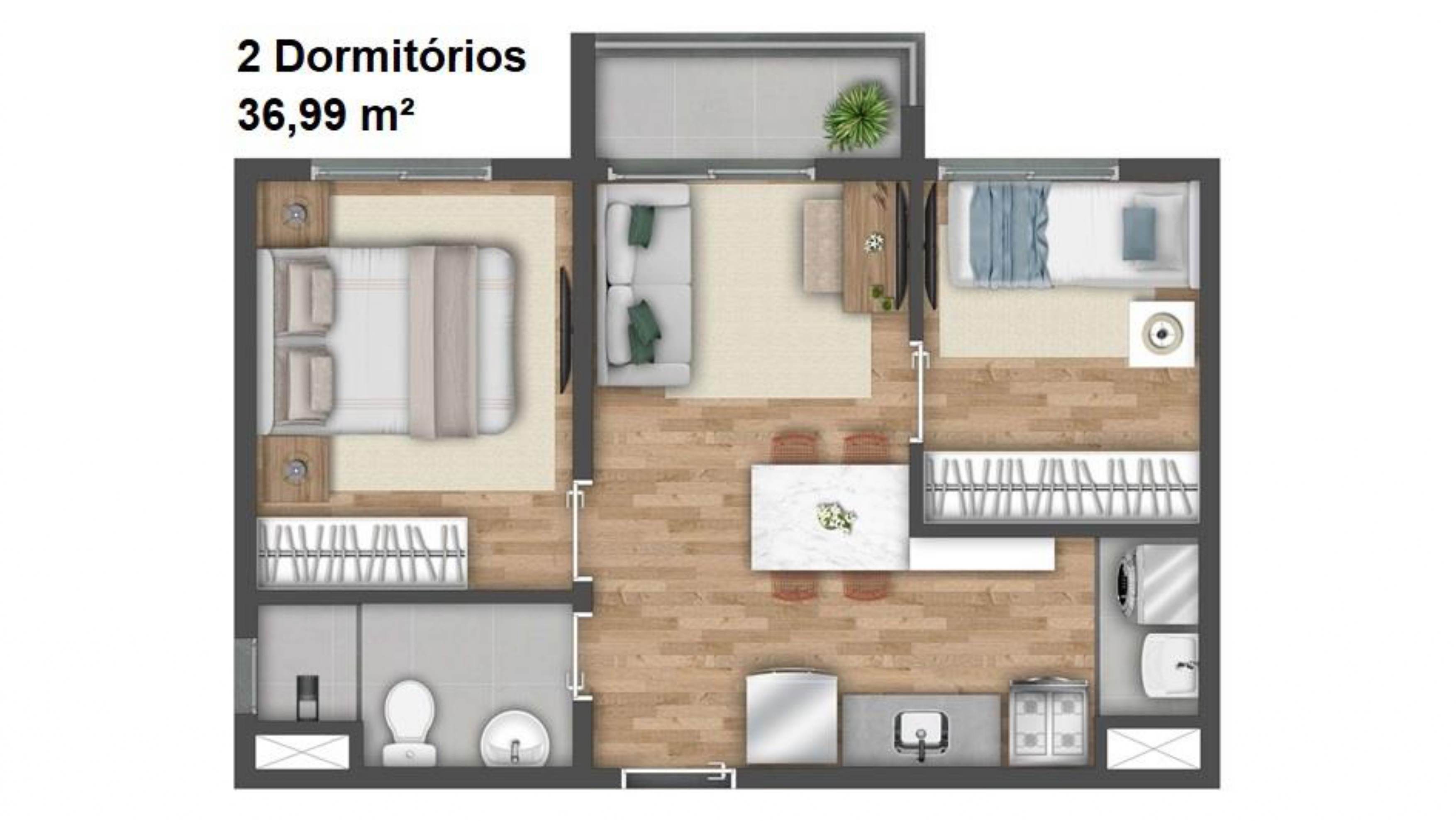 Apartamento à venda com 2 quartos, 37m² - Foto 11