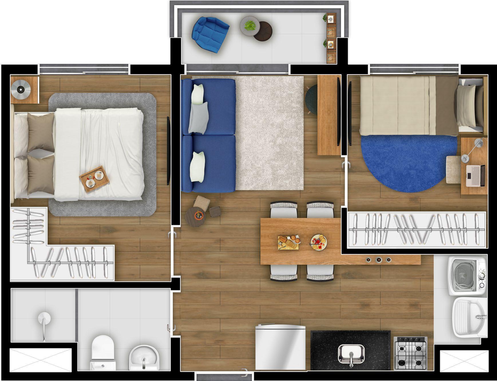 Apartamento à venda com 2 quartos, 37m² - Foto 32