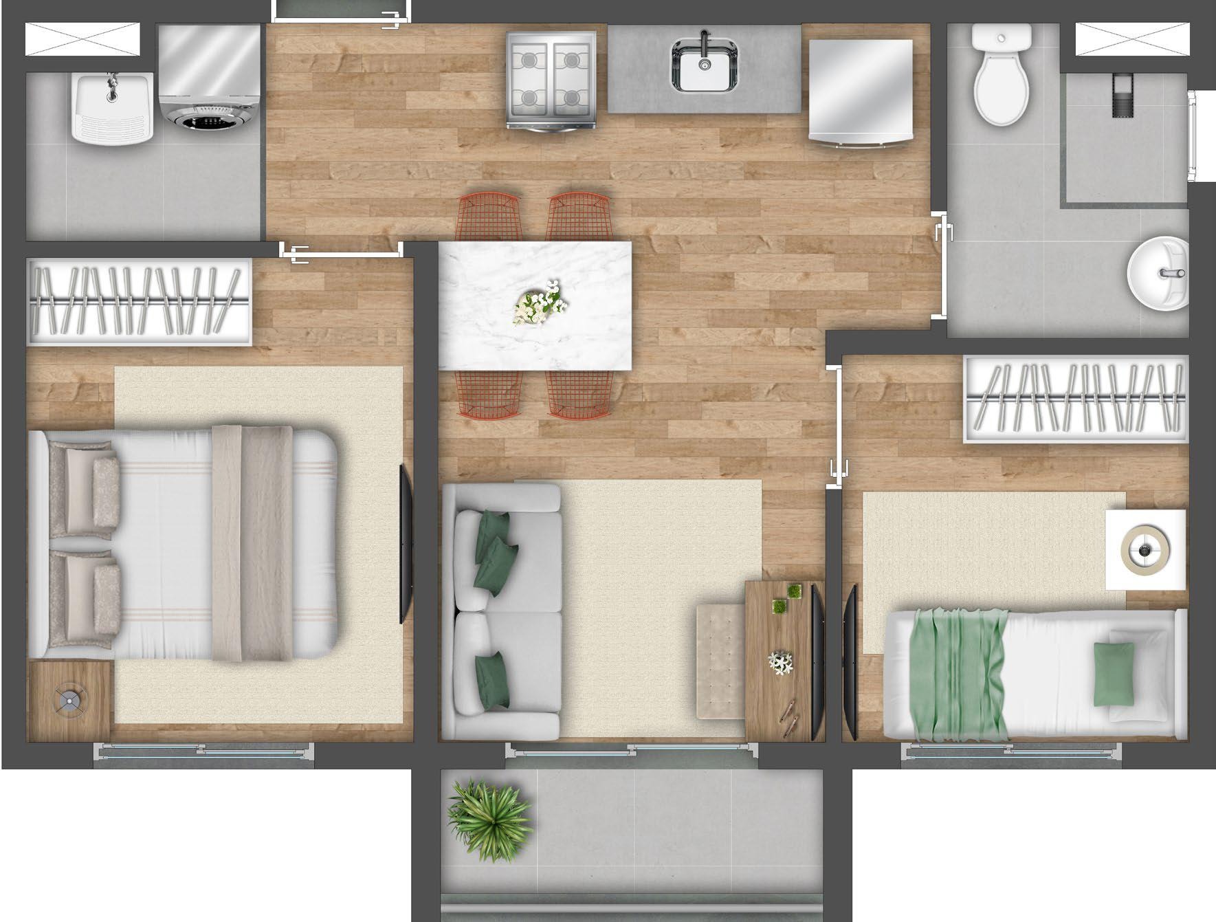 Apartamento à venda com 2 quartos, 37m² - Foto 31