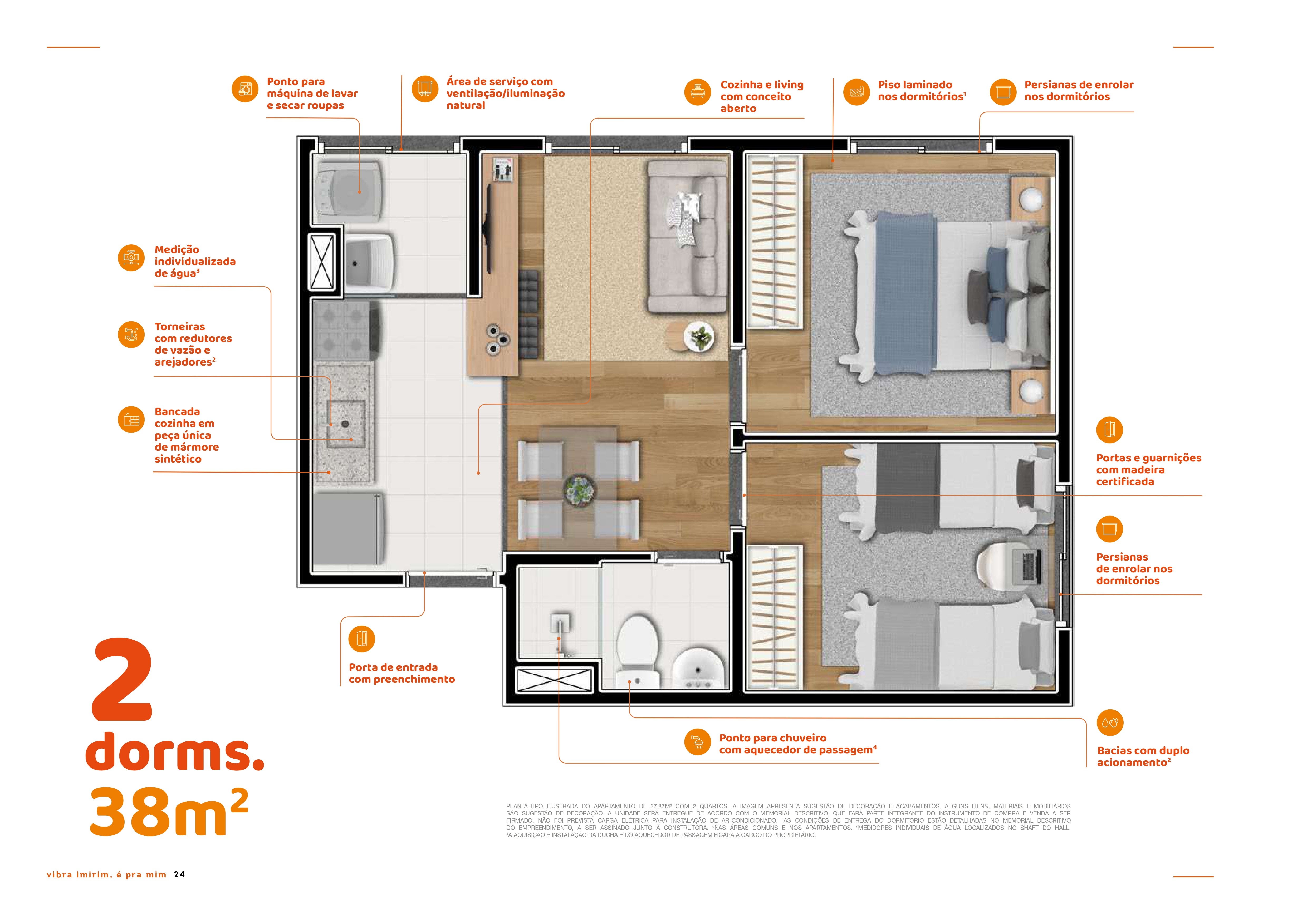 Apartamento à venda com 2 quartos, 42m² - Foto 17