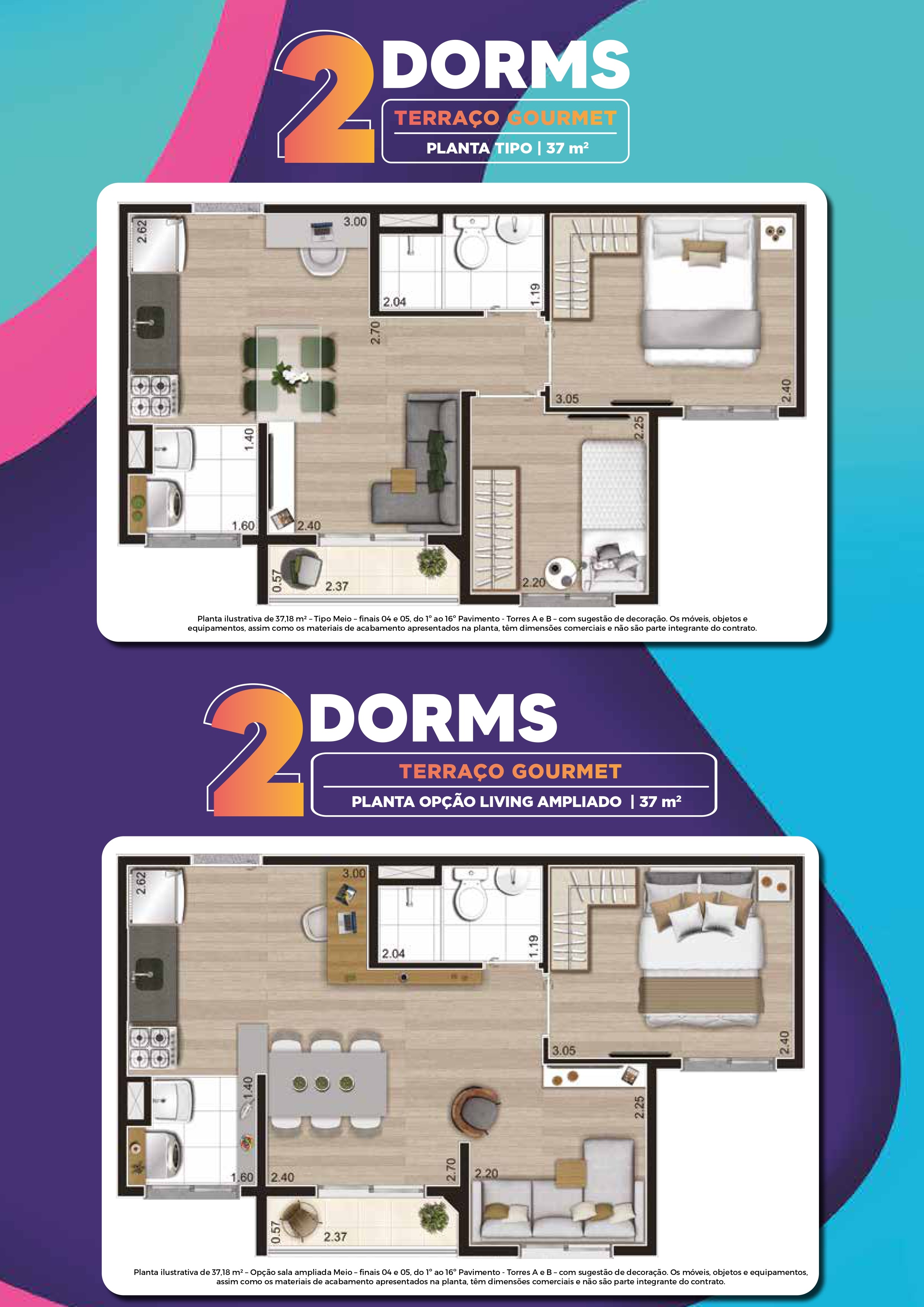 Apartamento, 2 quartos, 37 m² - Foto 13