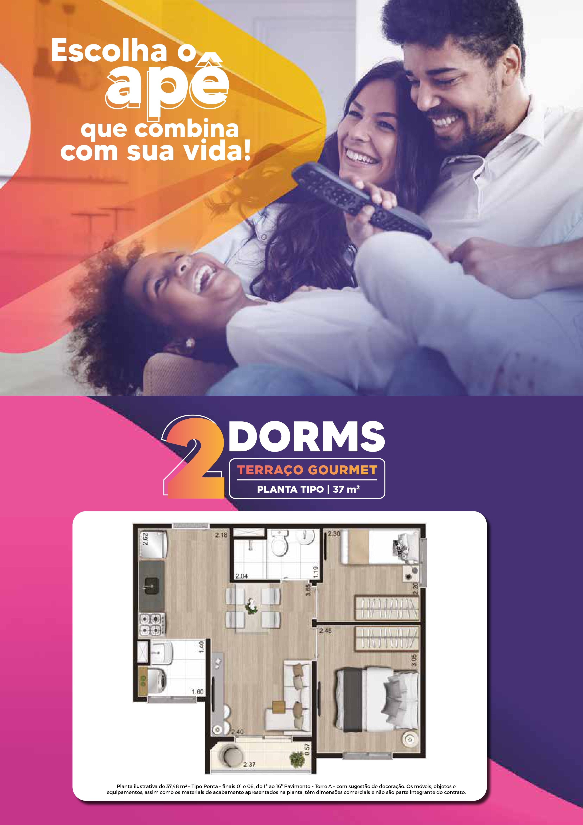 Apartamento, 2 quartos, 37 m² - Foto 12
