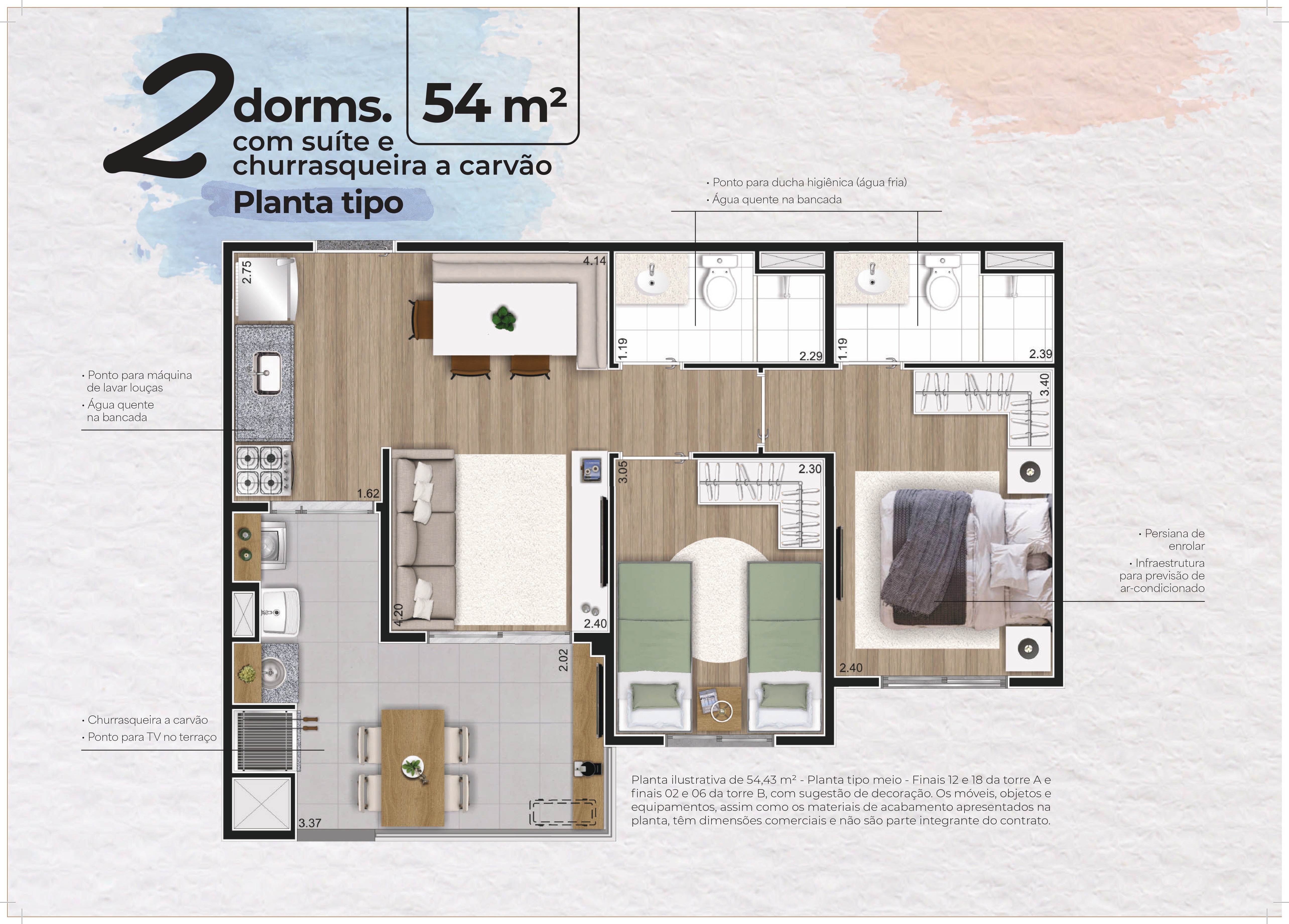 Apartamento, 2 quartos, 56 m² - Foto 34
