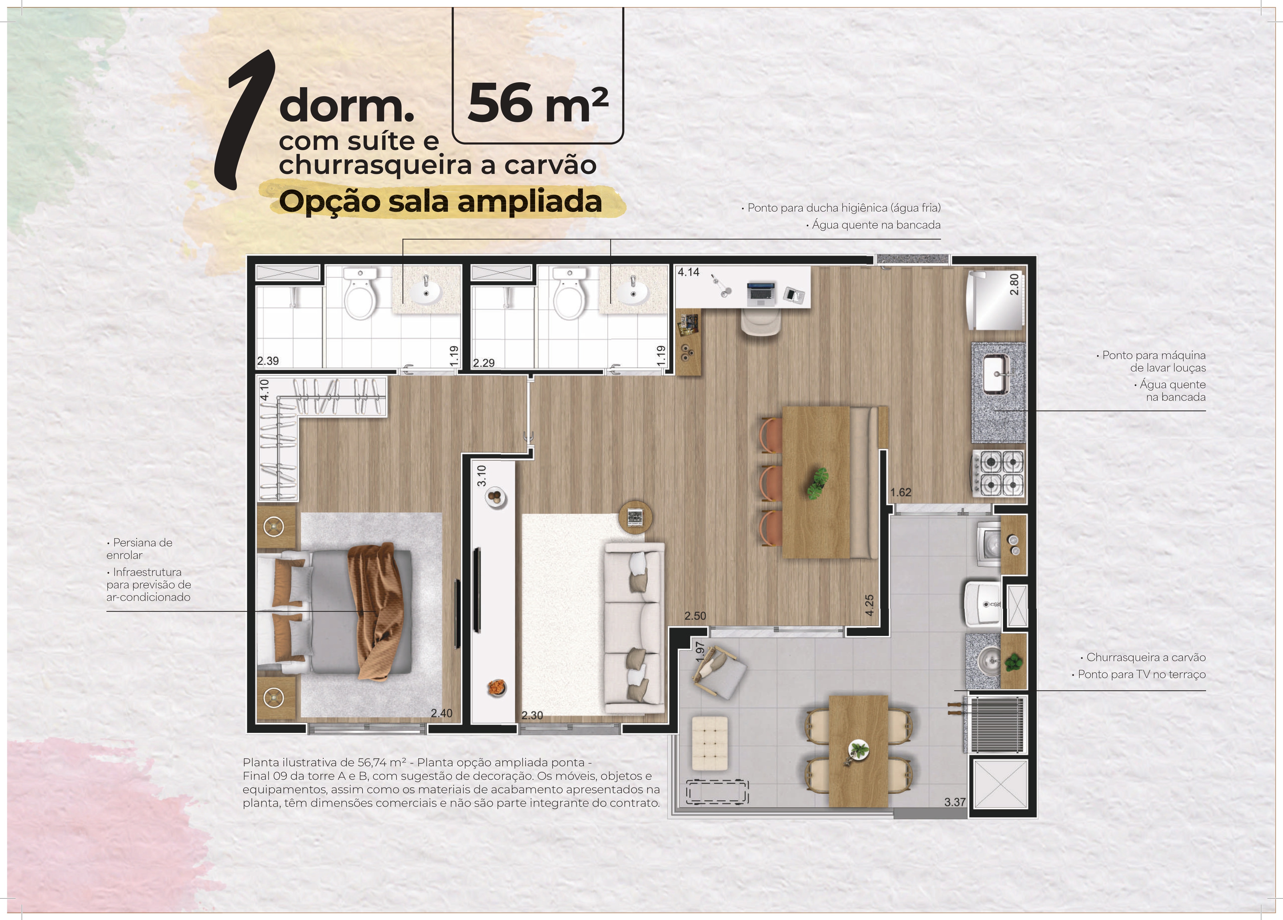 Apartamento, 2 quartos, 56 m² - Foto 39