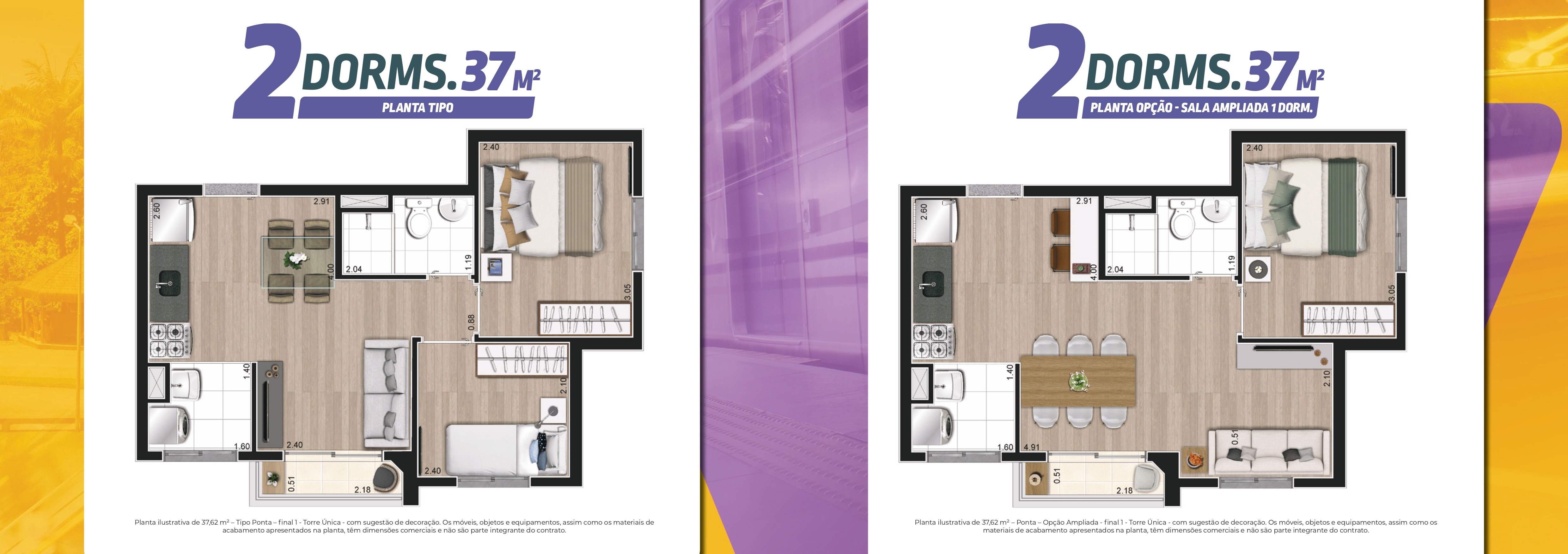 Apartamento, 2 quartos, 37 m² - Foto 12