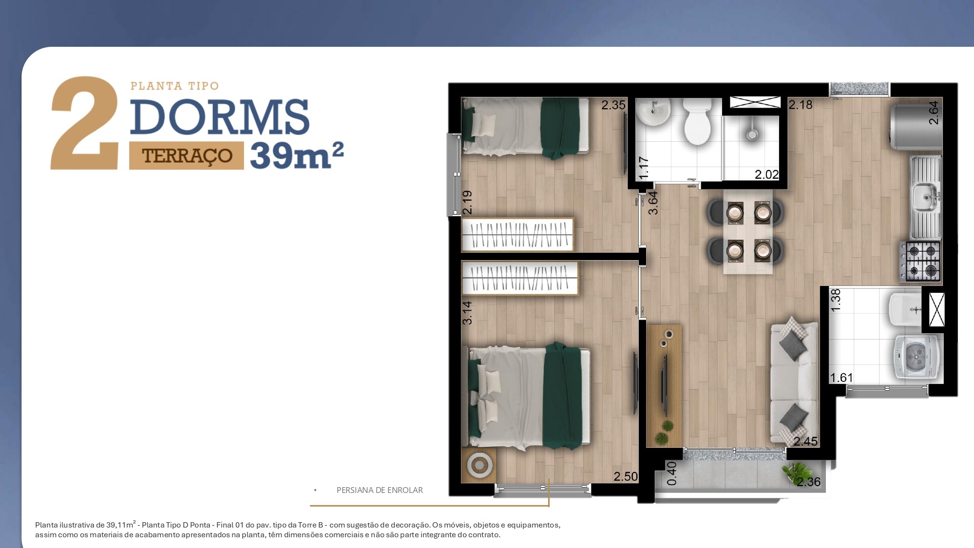 Apartamento, 2 quartos, 38 m² - Foto 12