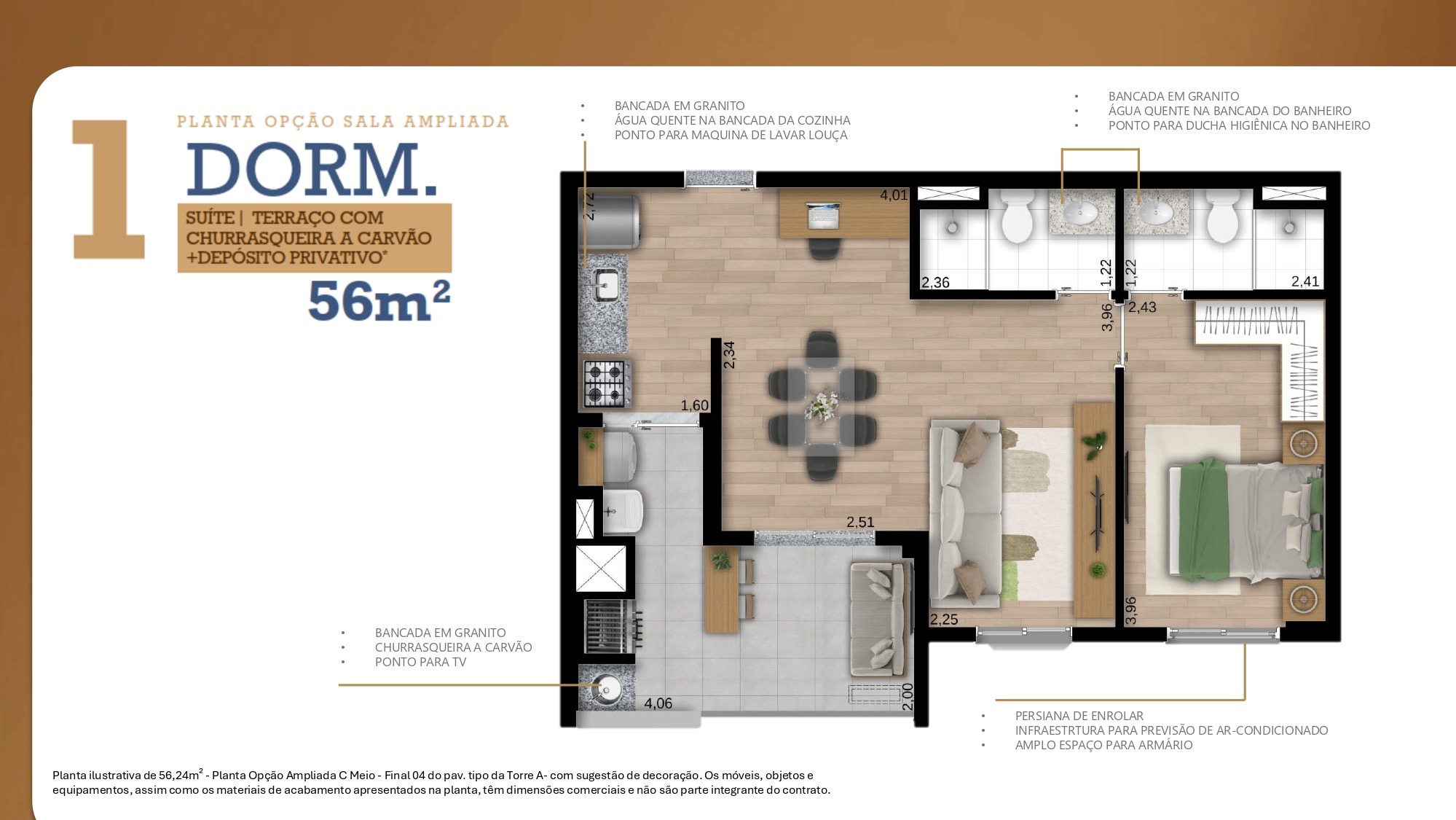 Apartamento, 2 quartos, 56 m² - Foto 15
