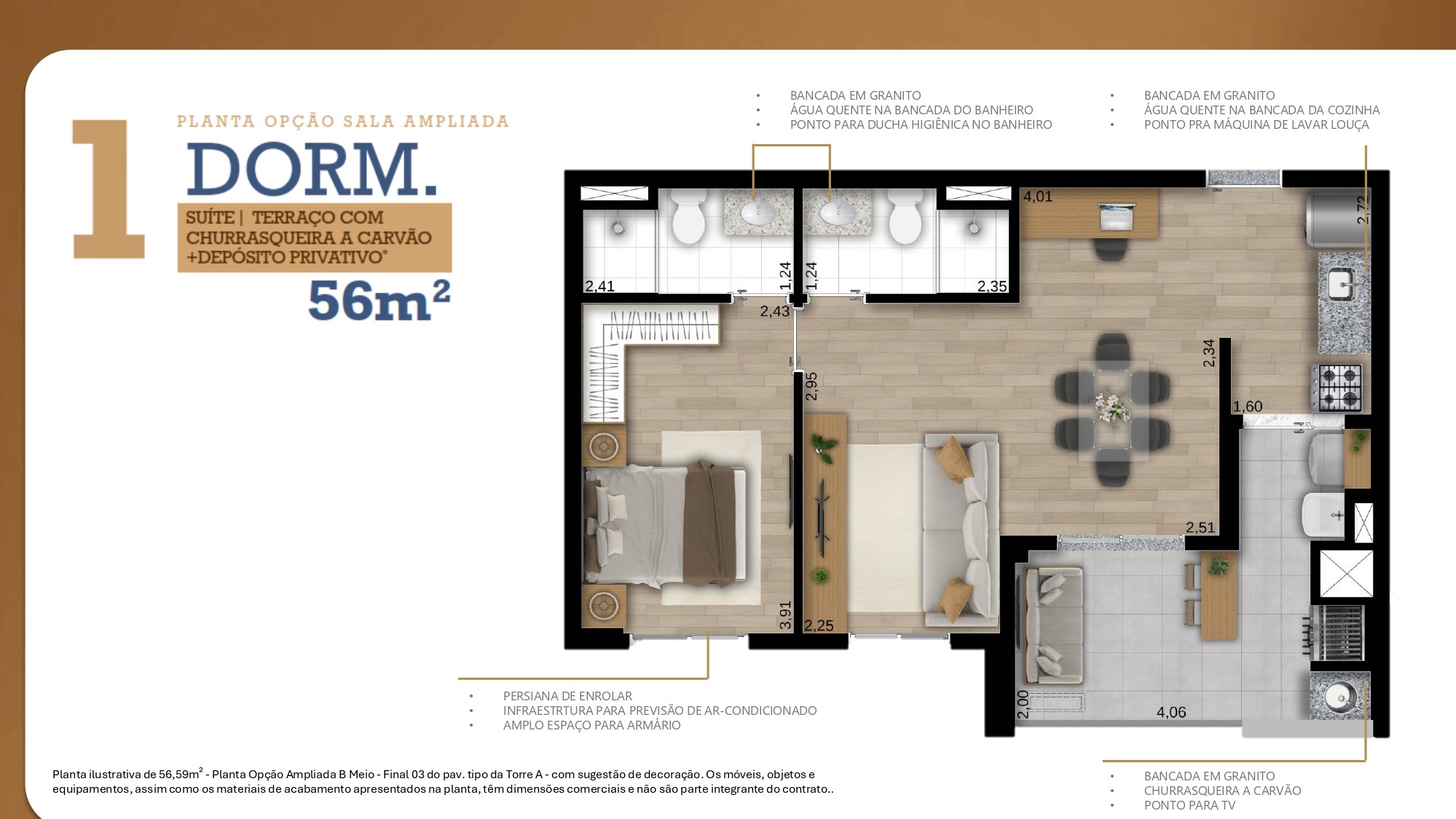 Apartamento, 2 quartos, 56 m² - Foto 17