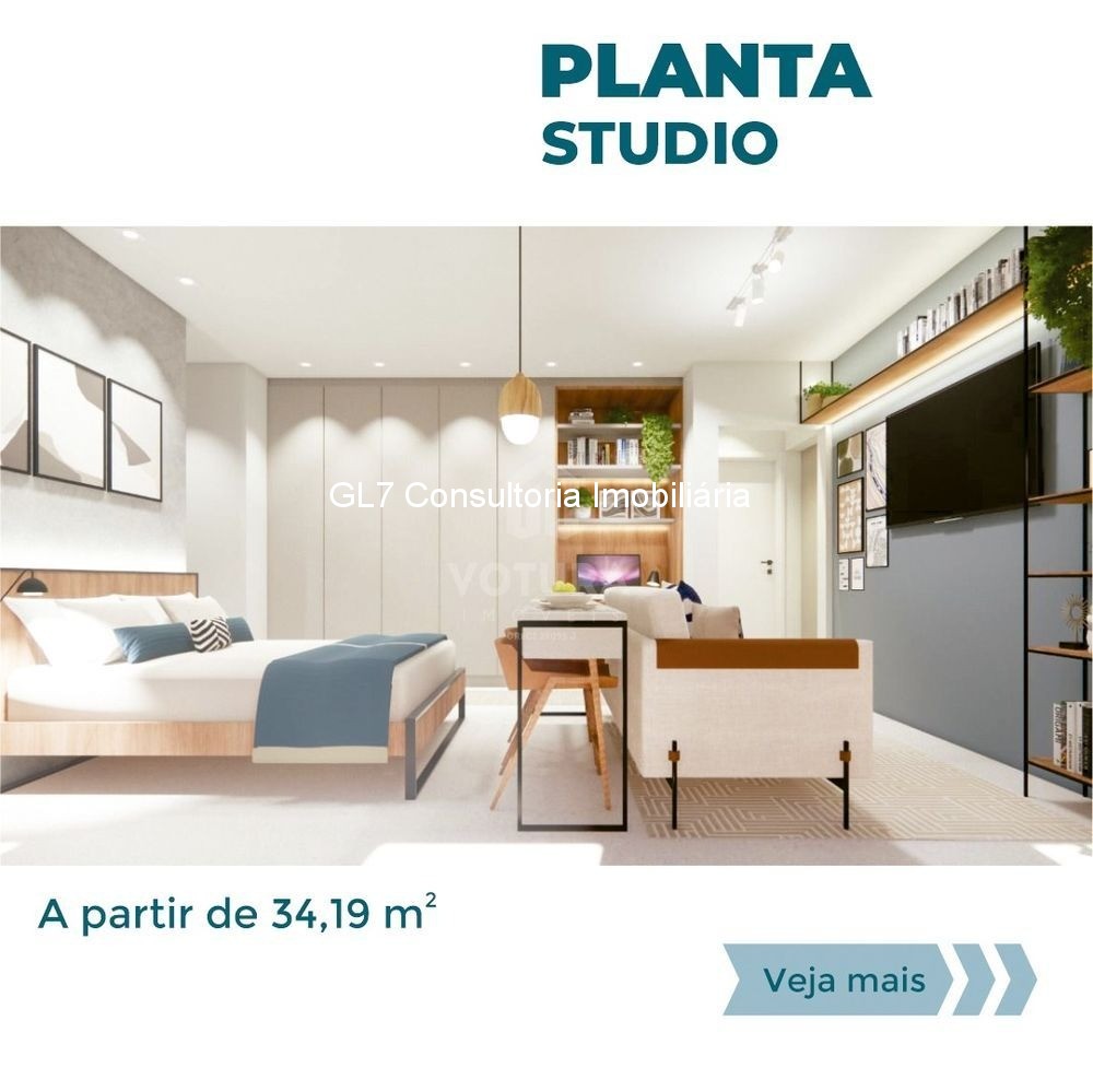 Apartamento à venda com 1 quarto, 34m² - Foto 4