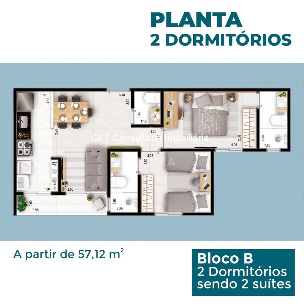 Apartamento à venda com 1 quarto, 34m² - Foto 6