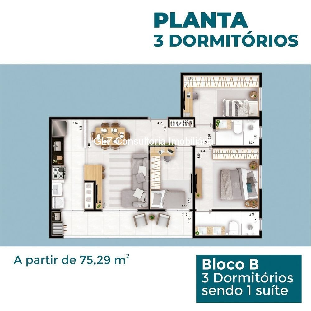 Apartamento à venda com 1 quarto, 34m² - Foto 8