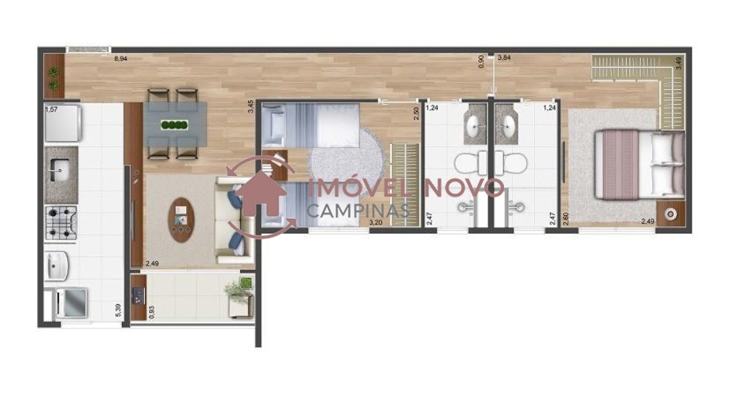 Apartamento à venda com 2 quartos, 58m² - Foto 12