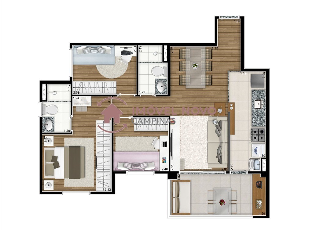 Apartamento à venda com 3 quartos, 72m² - Foto 35