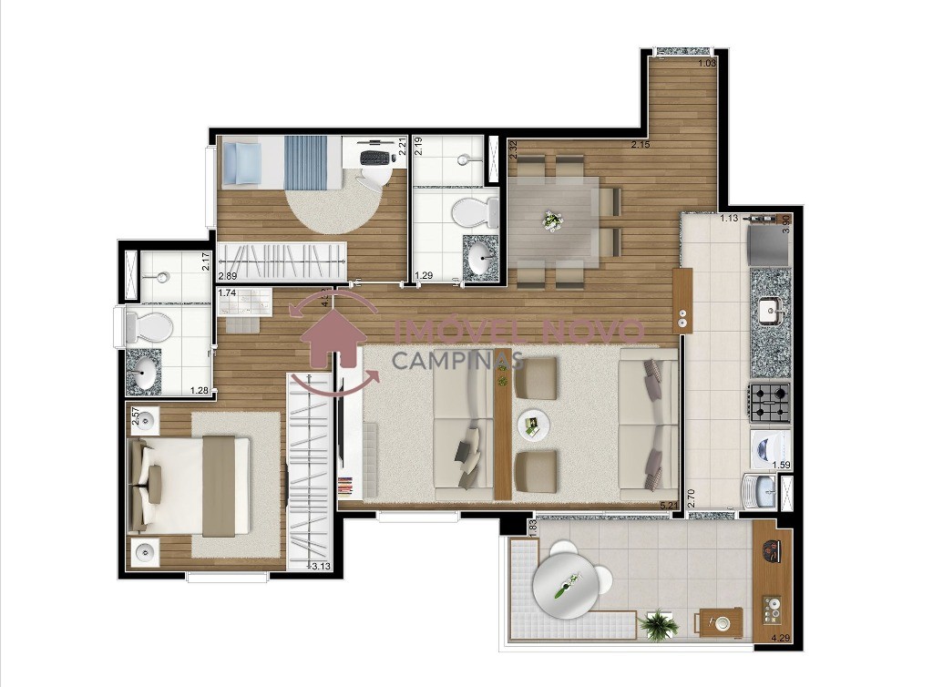 Apartamento à venda com 3 quartos, 72m² - Foto 36