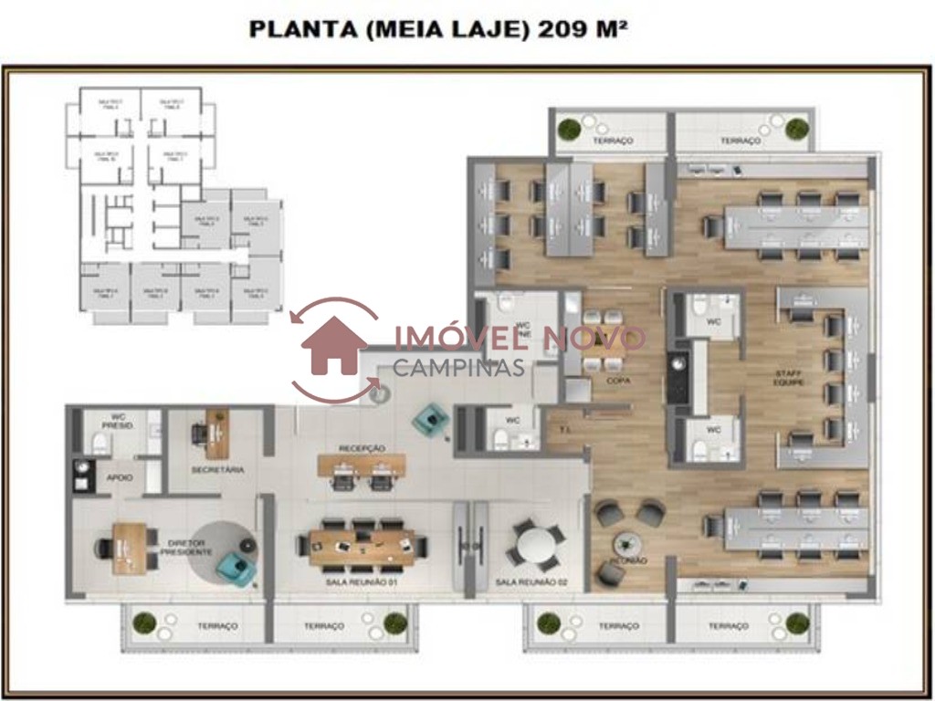 Conjunto Comercial-Sala à venda, 209m² - Foto 17