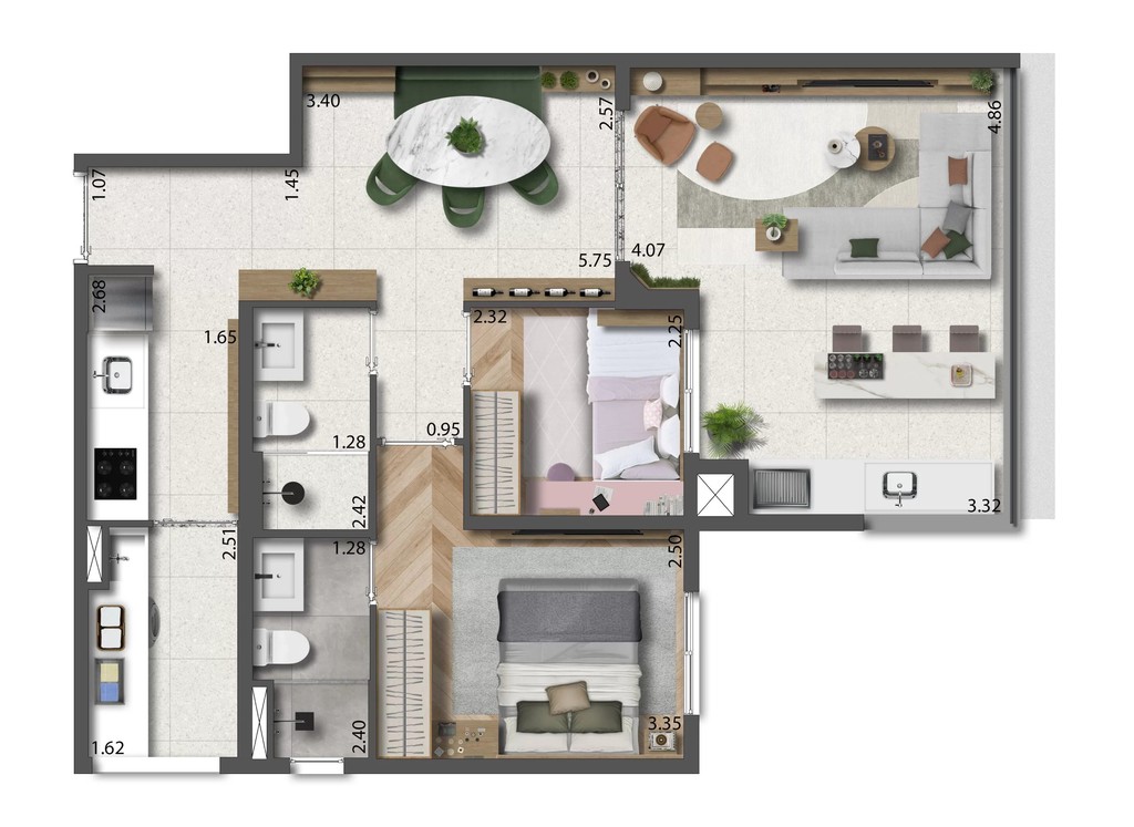 Apartamento à venda com 2 quartos, 67m² - Foto 22